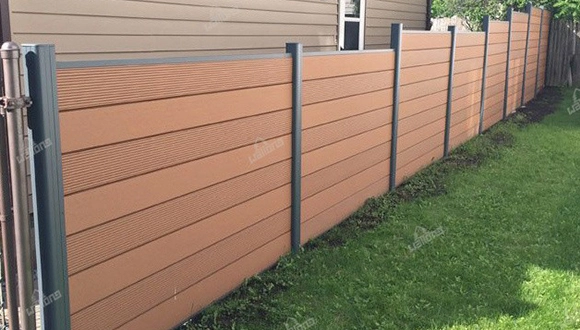 wood plastic composite fence panels
